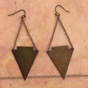 Urban outfitters triangle earrings